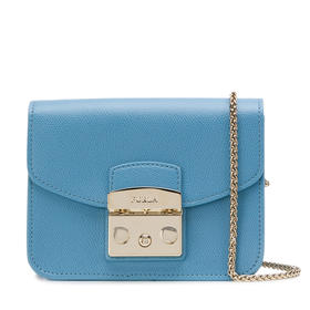 【香港直邮】Furla 芙拉 女士蓝色皮单肩包斜挎包 962520