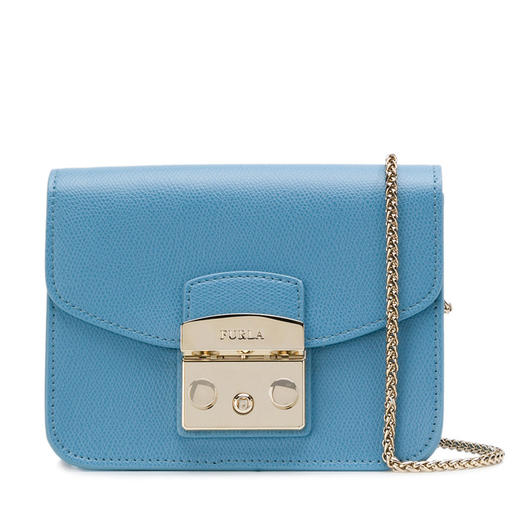 【香港直邮】Furla 芙拉 女士蓝色皮单肩包斜挎包 962520 商品图0