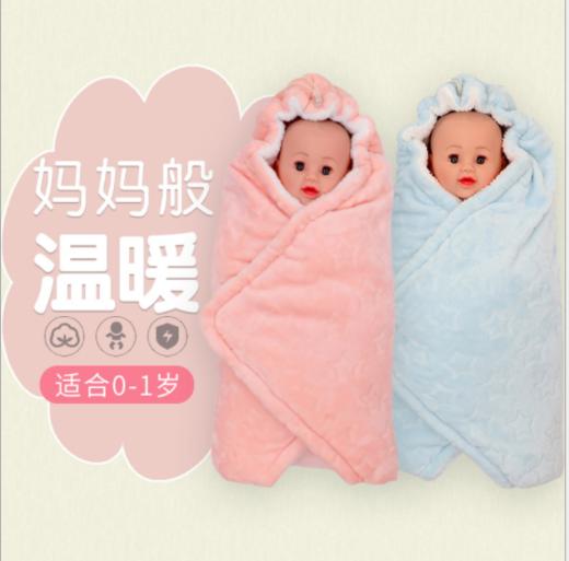 【婴儿用品】。初生婴儿抱被宝宝防惊跳襁褓新生儿睡袋抱毯包被加厚秋冬 商品图0