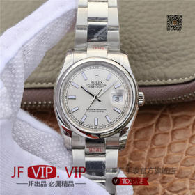 GMF劳士力更​新V2版本。 DATEJUST超级904L最‌强版​本日‌志型36系‎列腕表‎，男士腕表，精钢表带，自动机械机芯，密底。