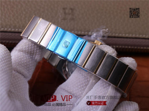 VS新品欧米伽：间金星座38mm，机芯唯一对版版本，认准自产8500 快调时针转换日期功能，女士腕表，自动机械机芯，精钢表带 商品图8