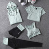 瑜伽服五件套装运动健身休闲运动服休闲假两件裤 商品缩略图1