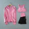 秋冬女士外穿 运动服饰瑜伽健身外套 瑜伽服三件套女 商品缩略图4