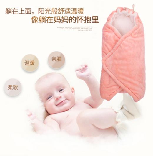 【婴儿用品】。初生婴儿抱被宝宝防惊跳襁褓新生儿睡袋抱毯包被加厚秋冬 商品图3