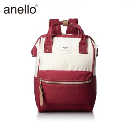 【一般贸易】anello日本离家出走妈妈包乐天防盗防水大容量书包B0935B 红白拼接小号 商品图1