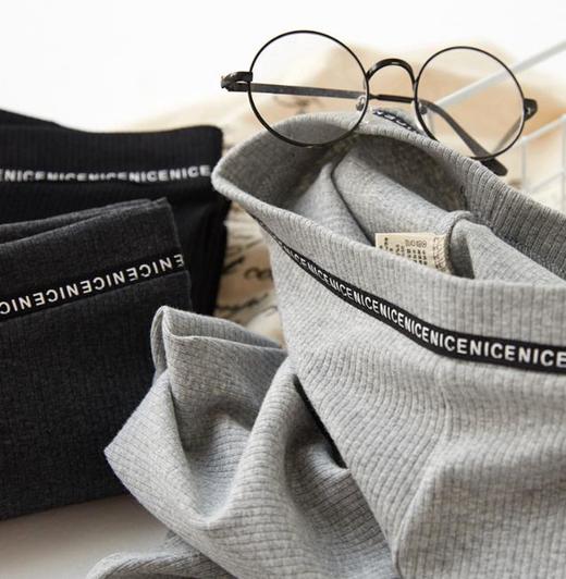 【服饰鞋包】新品秋冬纯棉打底裤九分韩版外穿小脚裤紧身女裤字母松紧 商品图2