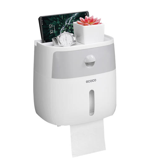 ZZBH-E1804双层纸巾盒置物架卫生间厕所纸盒 商品图4