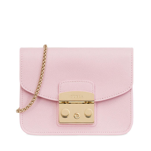 【香港直邮】Furla 芙拉 女士粉色皮单肩包斜挎包 962521 商品图0