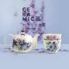 日本原产ceramic 蓝美浓烧茶壶茶杯一壶两杯套装花工房 商品缩略图0