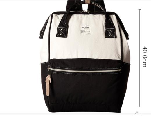 【一般贸易】anello日本离家出走妈妈包乐天防盗防水大容量书包B0935B 蓝白拼接中号 商品图0