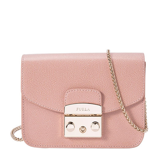 【香港直邮】Furla 芙拉 粉色牛皮 女士时尚单肩斜挎包 851173 商品图0