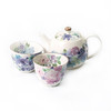 日本原产ceramic 蓝美浓烧茶壶茶杯一壶两杯套装花工房 商品缩略图1