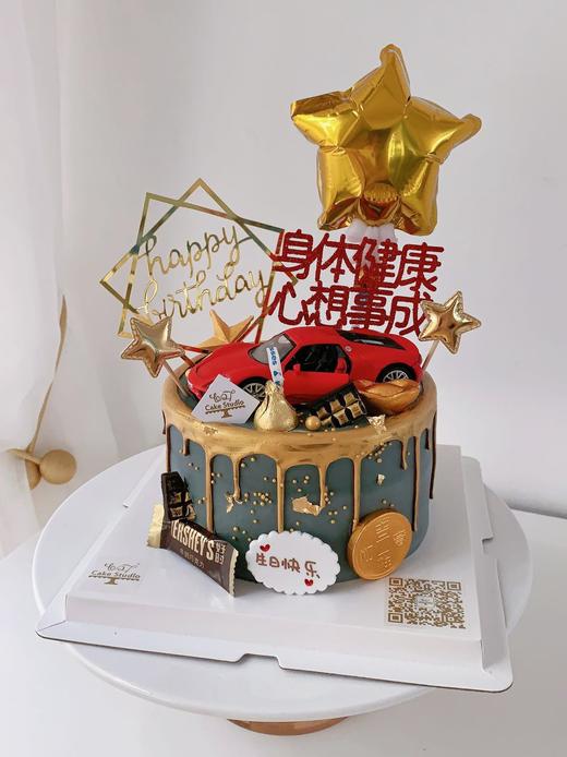 1027CAKE |  黑金色系 跑车主题 保时捷918 商品图0