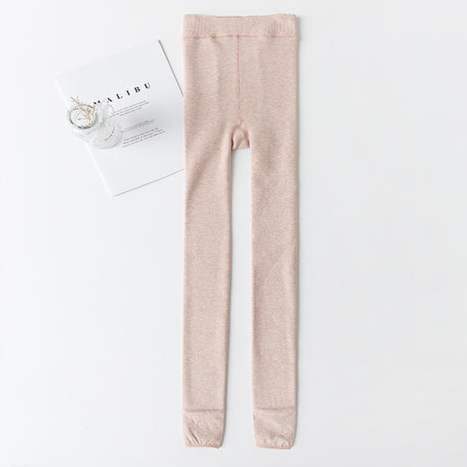 XF-Y5006冬季加绒加厚生态棉踩脚一体裤新款打底裤修身显瘦女士保暖裤 商品图4