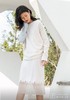 AtelierMissLu / Yvette 奶绵白下摆拼纱羊绒吊带裙 商品缩略图2