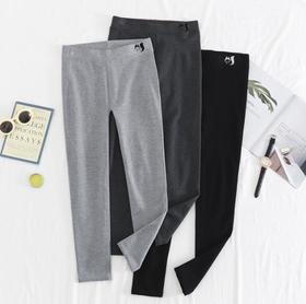 【服饰鞋包】大码女装韩版卡通印花拉绒弹力打底裤秋冬款修身显瘦