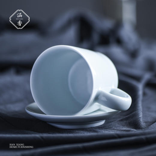 茶杯-陶瓷水杯-清影素面咖啡杯 商品图2