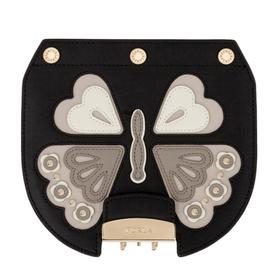 【香港直邮】Furla 芙拉 女士黑色多彩牛皮包盖 963398