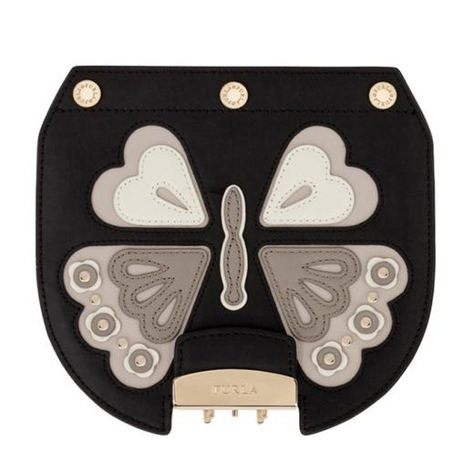 【香港直邮】Furla 芙拉 女士黑色多彩牛皮包盖 963398 商品图0