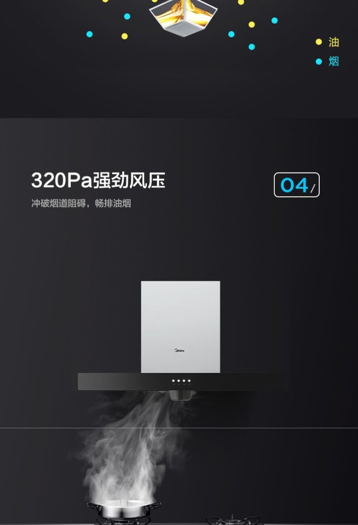 【周敬贤】美的(midea)油烟机cxw-220-b80a家用欧式17