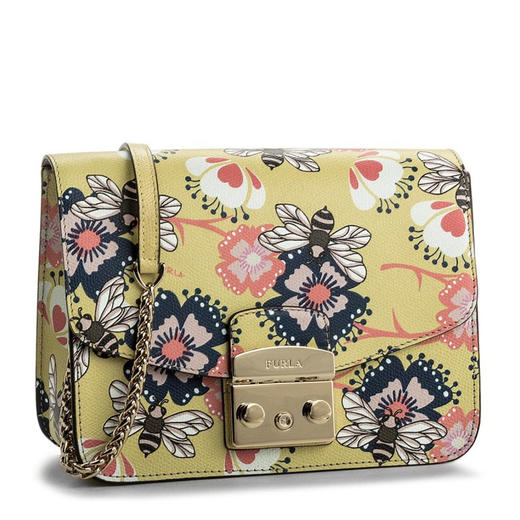 【香港直邮】Furla 芙拉 女士黄色斜挎包 941925 商品图0