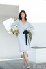 AtelierMissLu / Winifred 云朵蓝裹身系带羊绒连身裙 商品缩略图1