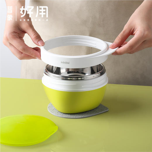 inbebe宝宝不锈钢注水保温碗 3件套 商品图1