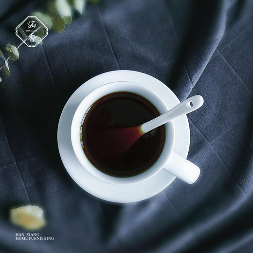 茶杯-陶瓷水杯-清影素面咖啡杯 商品图3