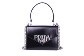 【香港直邮】Prada 普拉达 女士黑色单肩包 1BA187-ZO6-F0002-V-OLO