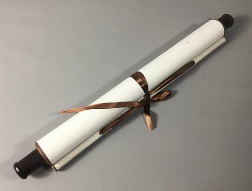 【文创系列】原拓挂轴车马人汉砖拓片 商品图6