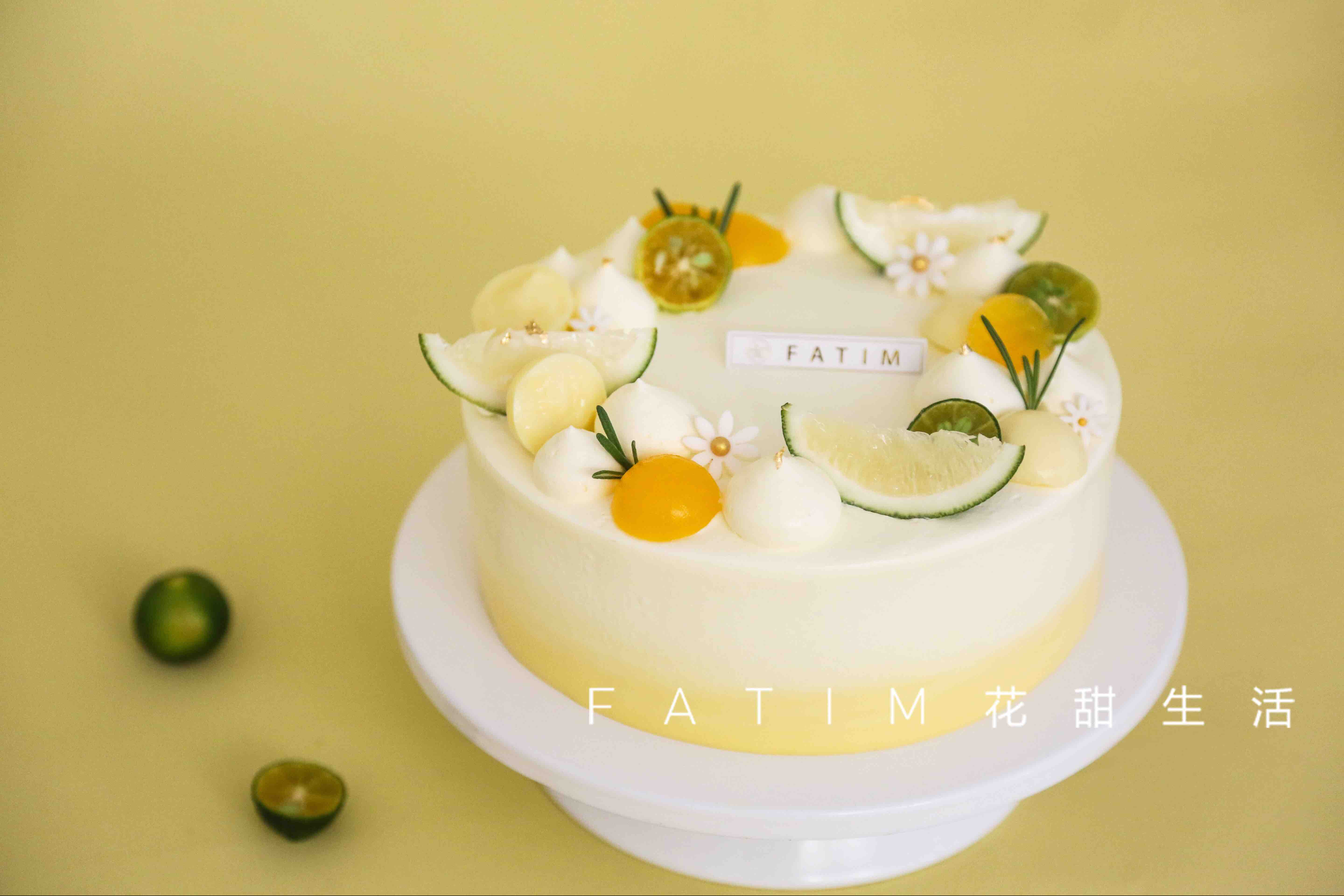 蜜柚橙心•鲜奶油蛋糕