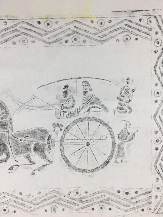 【文创系列】原拓挂轴车马人汉砖拓片 商品图2