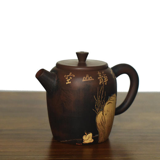 建水紫陶 三金壶 商品图2