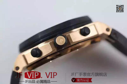 JF爱彼新款26170 超级橡胶圈口 ，精钢镀金外壳，玫瑰金拉丝刻度 ，ASIA7750自动机械机芯12位小秒 ，男士，透底，意大利牛皮 商品图4