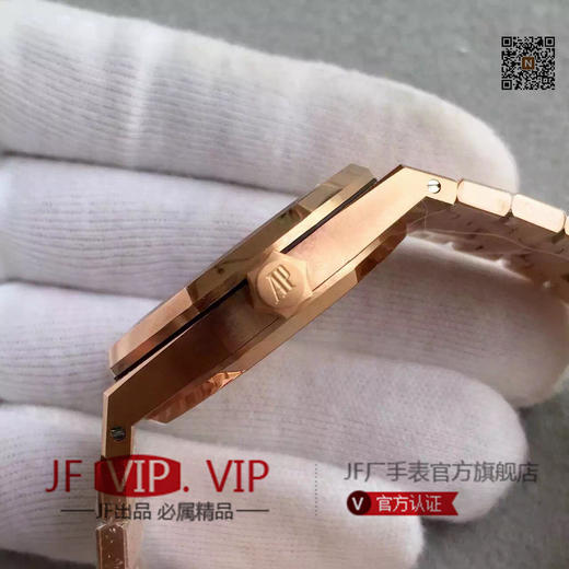JF爱彼皇家橡树15400情侣表。cal.3120自动机械机芯,大号41mm，小号37mm,情侣手表，精钢镀金表带，透底 商品图4