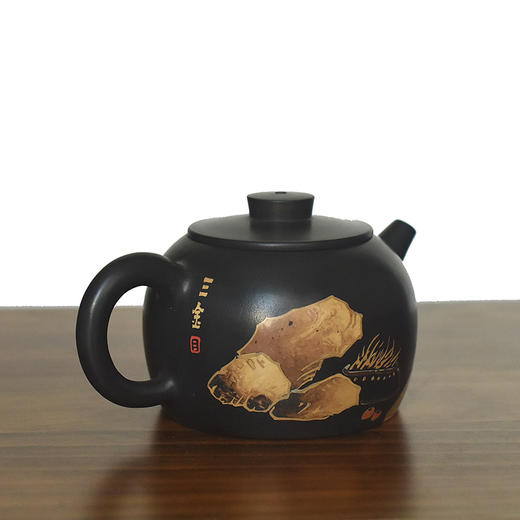 建水紫陶 三金壶 商品图2