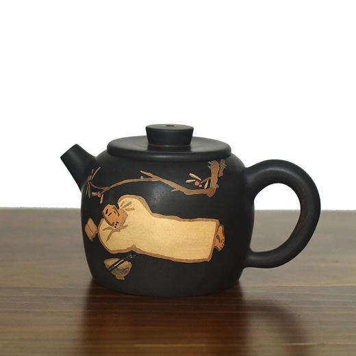 建水紫陶 三金壶 商品图2