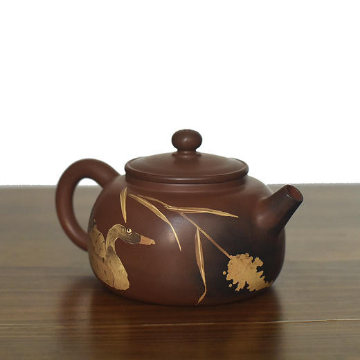 建水紫陶 三金壶 商品图2