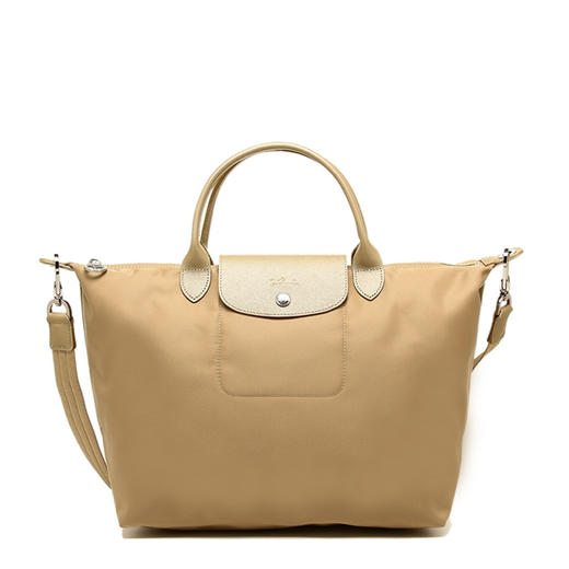 【香港直邮】Longchamp 珑骧 女士金色织物单肩手提斜挎包 1515578124 商品图0