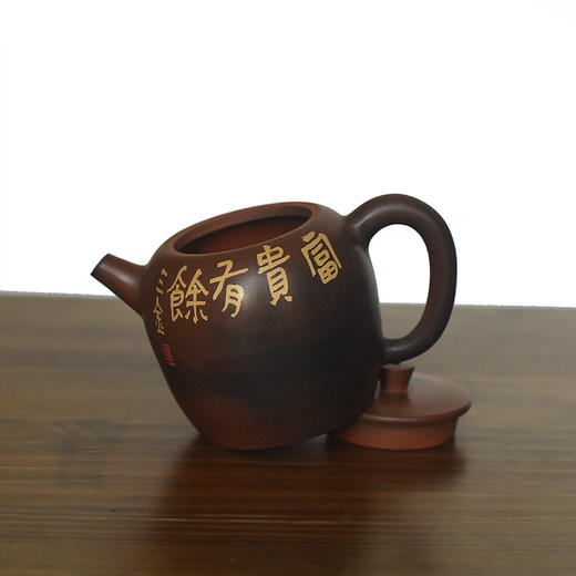 建水紫陶 三金壶 商品图4