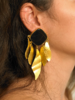 Indra Earrings - Gold/Black- Pair 商品缩略图0