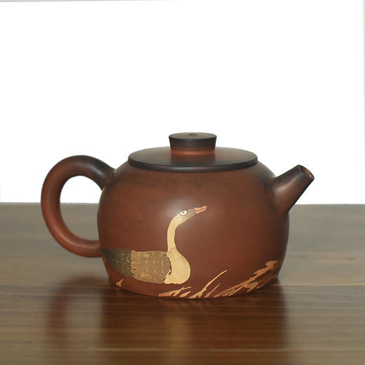 建水紫陶 三金壶 商品图2