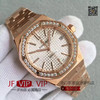 JF爱彼皇家橡树15400情侣表。cal.3120自动机械机芯,大号41mm，小号37mm,情侣手表，精钢镀金表带，透底 商品缩略图1