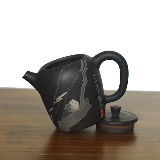 建水紫陶 三金壶 商品图4