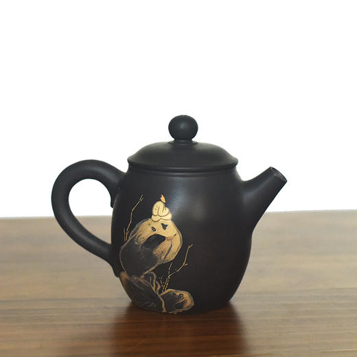 建水紫陶 三金壶 商品图2