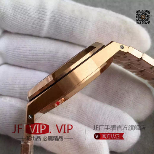 JF爱彼皇家橡树15400情侣表。cal.3120自动机械机芯,大号41mm，小号37mm,情侣手表，精钢镀金表带，透底 商品图5