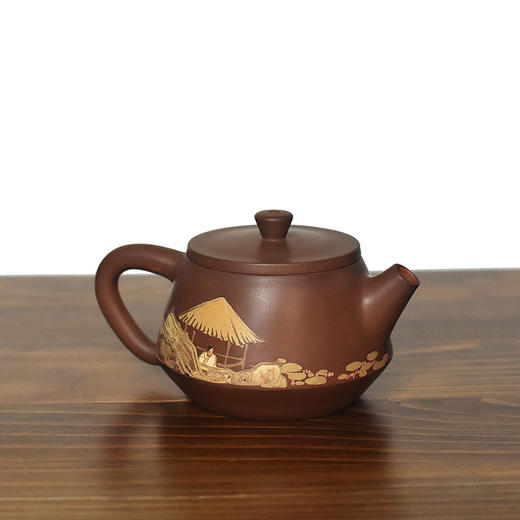 建水紫陶 三金壶 商品图3