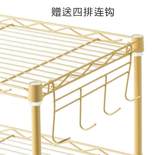 溢彩年华 厨房置物架 格兰仕微波炉架子 55*30*55cm二层收纳架出口品质家用储物架DKI2611 商品图2