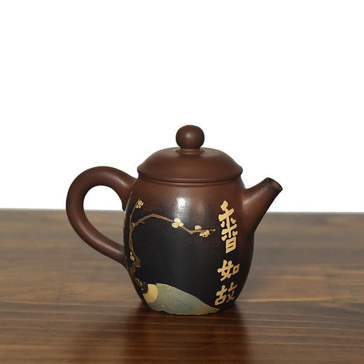 建水紫陶 三金壶 商品图2