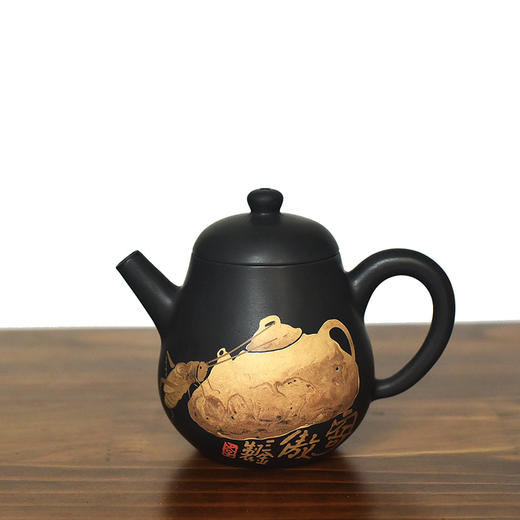 建水紫陶 三金壶 商品图0